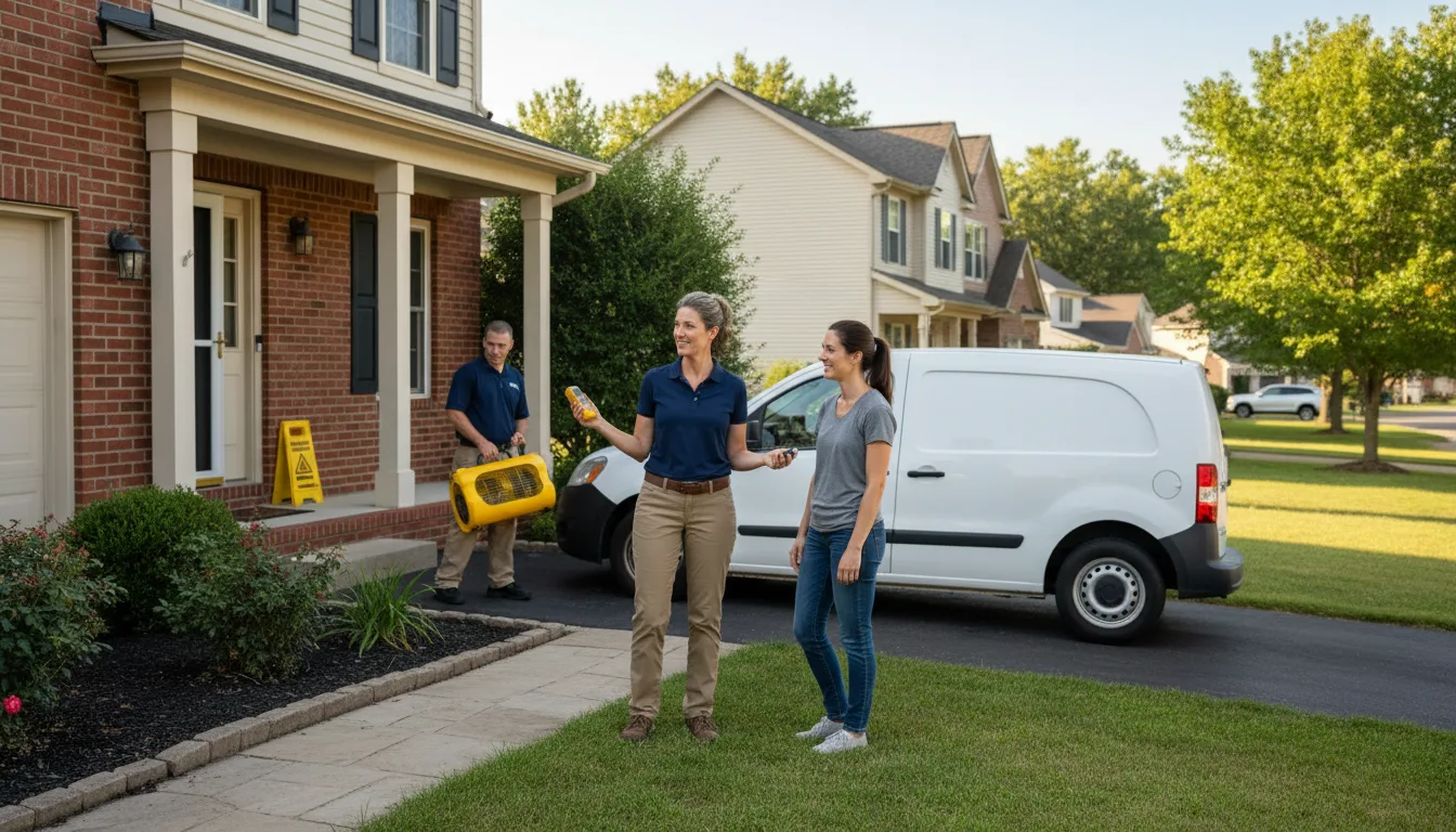 Residential water damage restoration in Cayuga, ND
